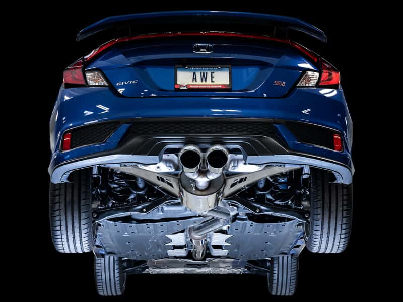 AWE Tuning — AWE Tuning 2016+ Honda Civic Si Touring Edition Exhaust w/Front Pipe & Dual Chrome Silver Tips
Touring Exhaust - view 4