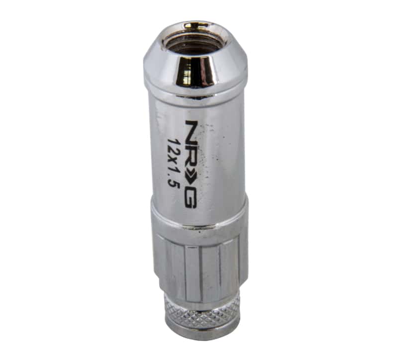 NRG — NRG 700 Series M12 X 1.5 Steel Lug Nut w/Dust Cap Cover Set 21 Pc w/Locks & Lock Socket - Silver - view 4