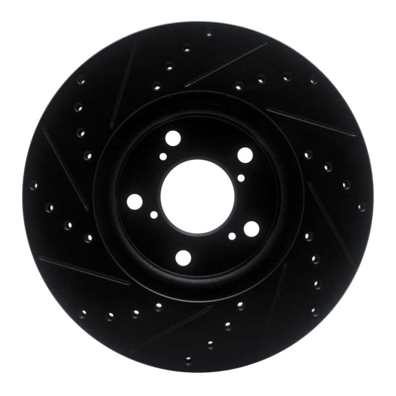 R1 Concepts — R1 06-14 Honda Ridgeline Front Right Drilled & Slotted Black Brake Rotor
R1 Brake Rotor Drill - view 5