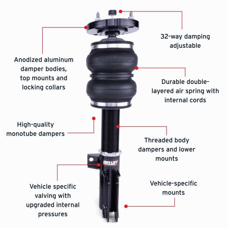 Air Lift — Air Lift Performance 2005-2014 Ford Mustang (S197) Front Kit (3/8 Fittings Not Included)
Air Lift Performance - view 6