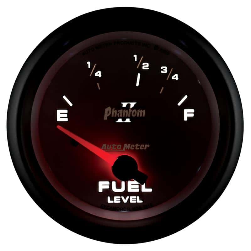 AutoMeter — Autometer Phantom II 2-5/8in / 73 Ohms Empty - 10 Ohms Full Electrical Fuel Level Gauge
2-5/8" FUEL LEVEL, 7 - view 5