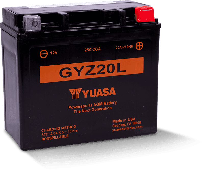 Yuasa Battery — Yuasa GYZ20L High Performance Maintenance Free AGM 12-Volt Battery - view 2