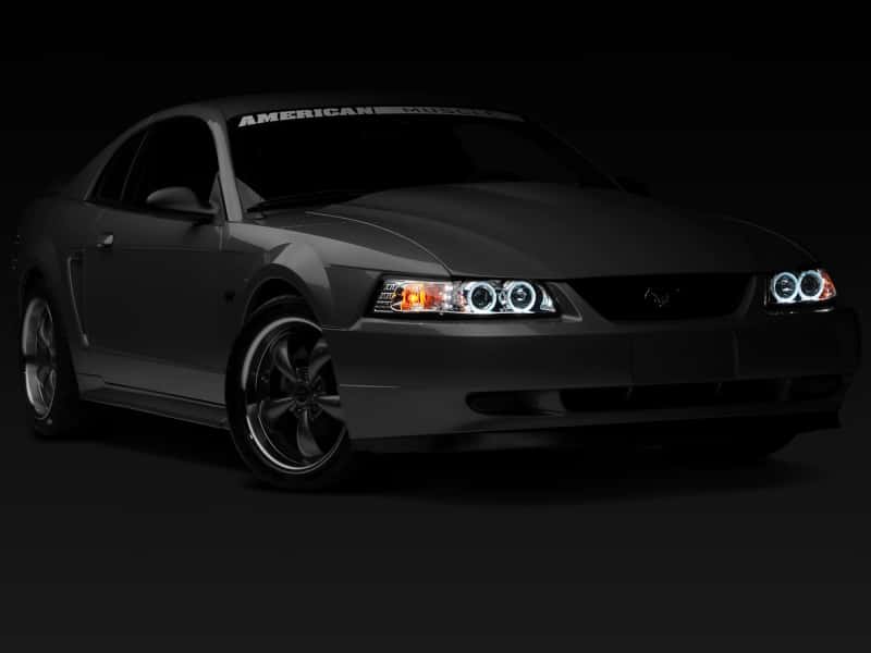 Raxiom — Raxiom 99-04 Ford Mustang Dual LED Halo Projector Headlights- Chrome Housing (Clear Lens)
Headlights - view 7