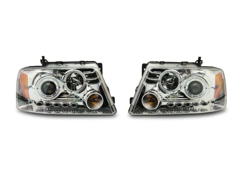 Raxiom — Raxiom 04-08 Ford F-150 Dual LED Halo Projector Headlights- Chrome Housing (Clear Lens)
Headlights - view 10