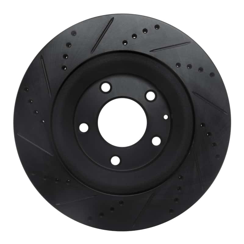 R1 Concepts — R1 04-11 Mazda RX-8 Rear Right Drilled & Slotted Black Brake Rotor
R1 Brake Rotor Drill - view 5
