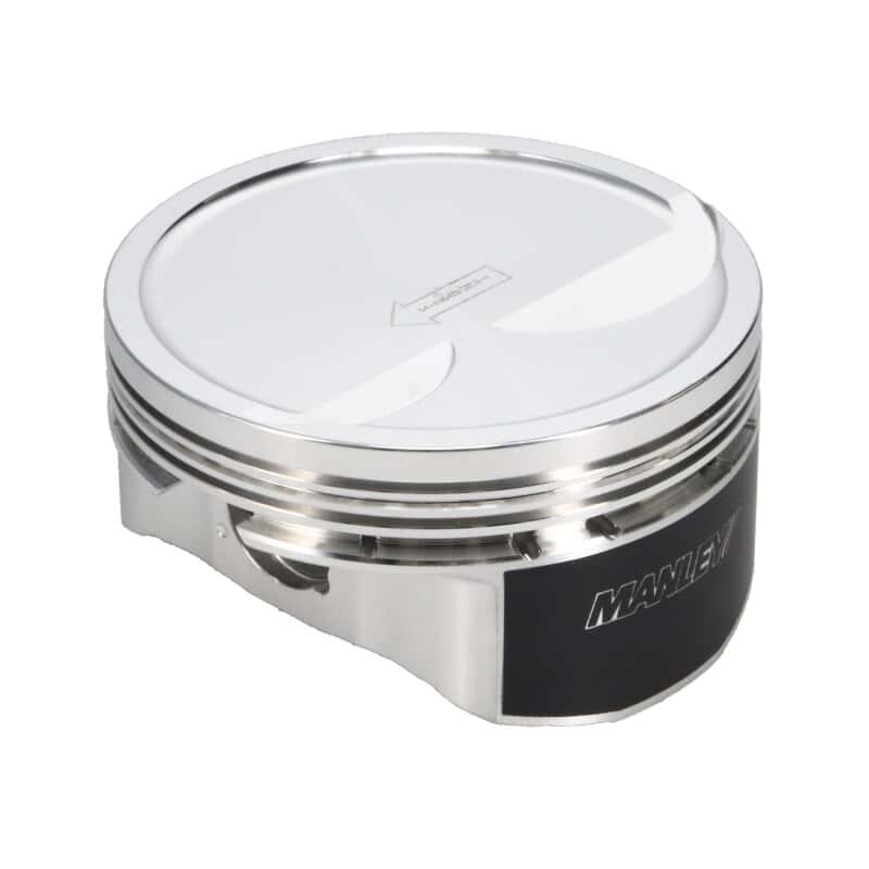 Manley Performance — Manley Small Block Chevy LS Series 4.030in Bore 1.115in CD 10cc Dish Platinum Series Pistons - E/D
Piston Set - view 1