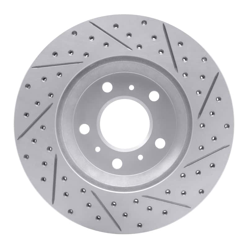 R1 Concepts — R1 06-16 Buick Lucerne Front Left Drilled & Slotted Geo-Carbon Rotor - view 5