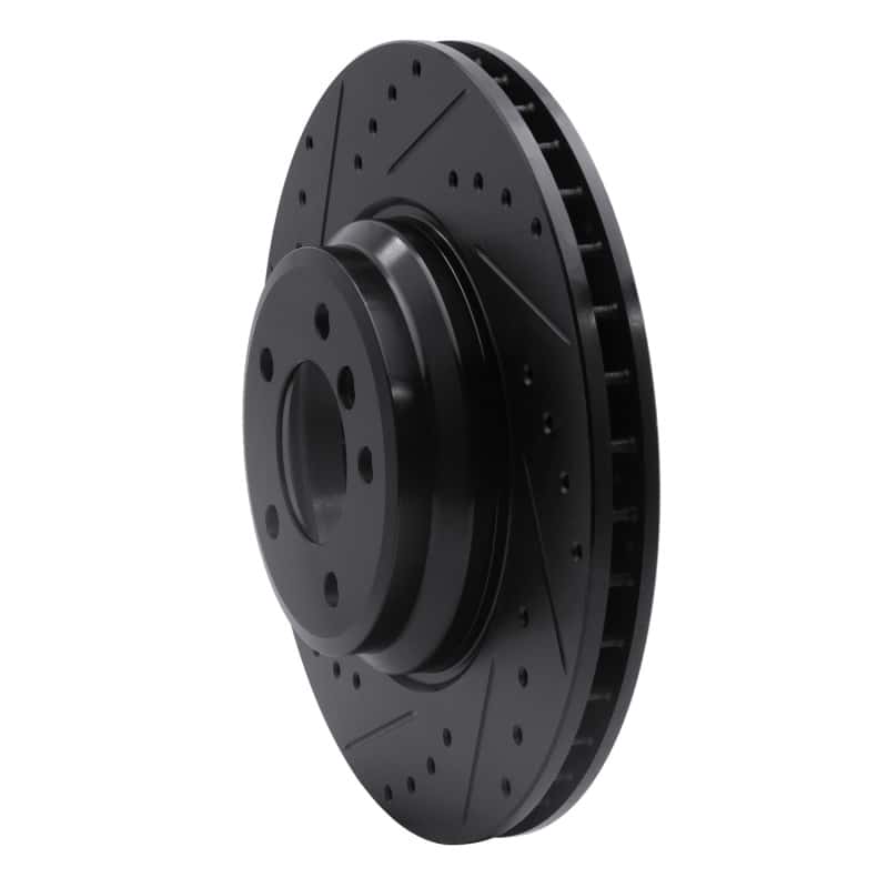 R1 Concepts — R1 07-15 BMW 335I xDrive Front Left Drilled & Slotted Black Brake Rotor
R1 Brake Rotor Drill - view 2