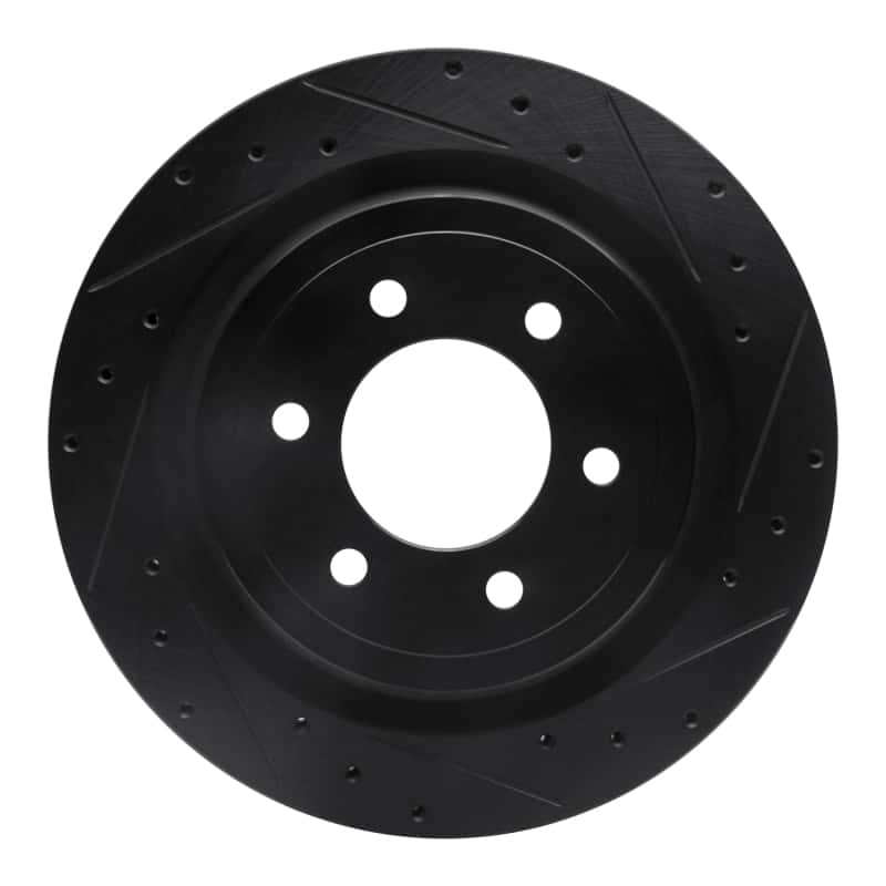 R1 Concepts — R1 21-25 Ford F-150 RWD Rear Right Drilled & Slotted Black Brake Rotor
Disc Brake Rotor - view 1