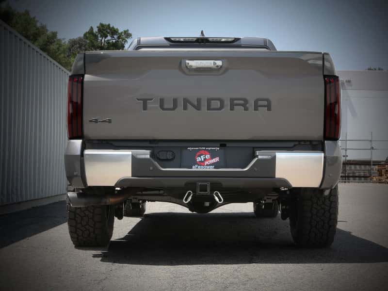 aFe — aFe 2022 Toyota Tundra V6-3.5L (tt) Vulcan Series 2.5in to 3in 304 SS Cat-Back Exhaust w/ Black Tip
Cat-Back Exhaust - view 4