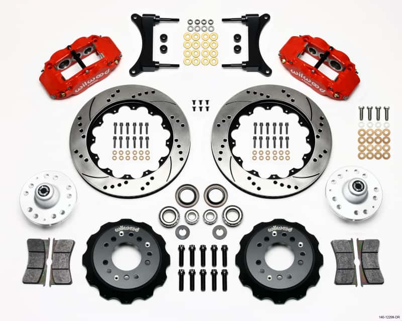 Wilwood — Wilwood Narrow Superlite 6R Front Hub Kit 14.00in Drill Red 79-87 GM G Body
BRAKE KIT - view 1