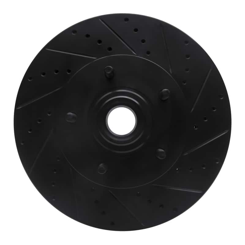 R1 Concepts — R1 04-06 Ford E-150 Front Right Drilled & Slotted Black Brake Rotor
R1 Brake Rotor Drill - view 1