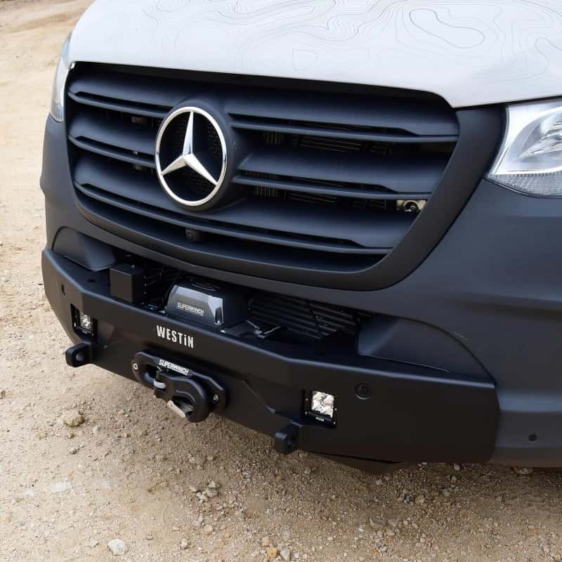 Westin — Westin 19-23 Mercedes-Benz Sprinter Pro-Series Mid Width Front Bumper - Textured Black
Bumper- Front
Bumper-Front - view 9