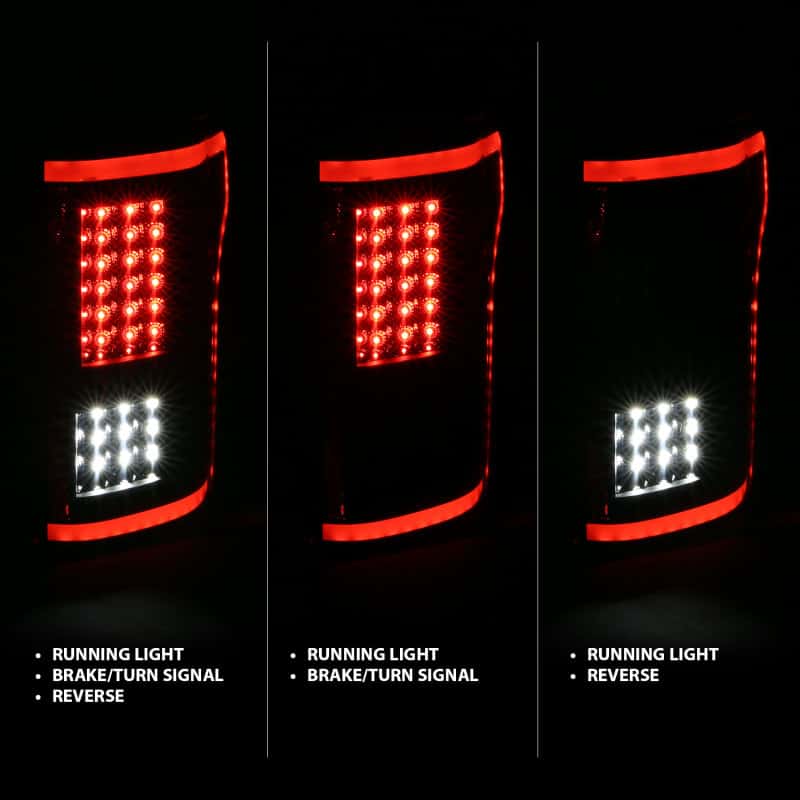ANZO — ANZO 2015-2017 Ford F-150 LED Taillights Black
Tail Light Set
LED Taillights - view 3