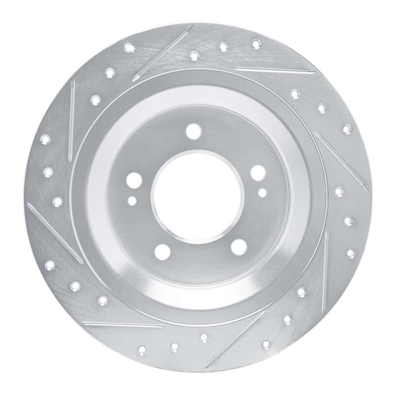 R1 Concepts — R1 2021-2025 Hyundai Tucson Rear Right Drilled & Slotted Silver Brake Rotor
R1 Brake Rotor Drill - view 5