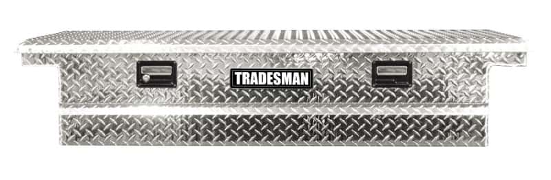 Tradesman — Tradesman Aluminum Single Lid Cross Bed Truck Tool Box (63in.) - Brite - view 1