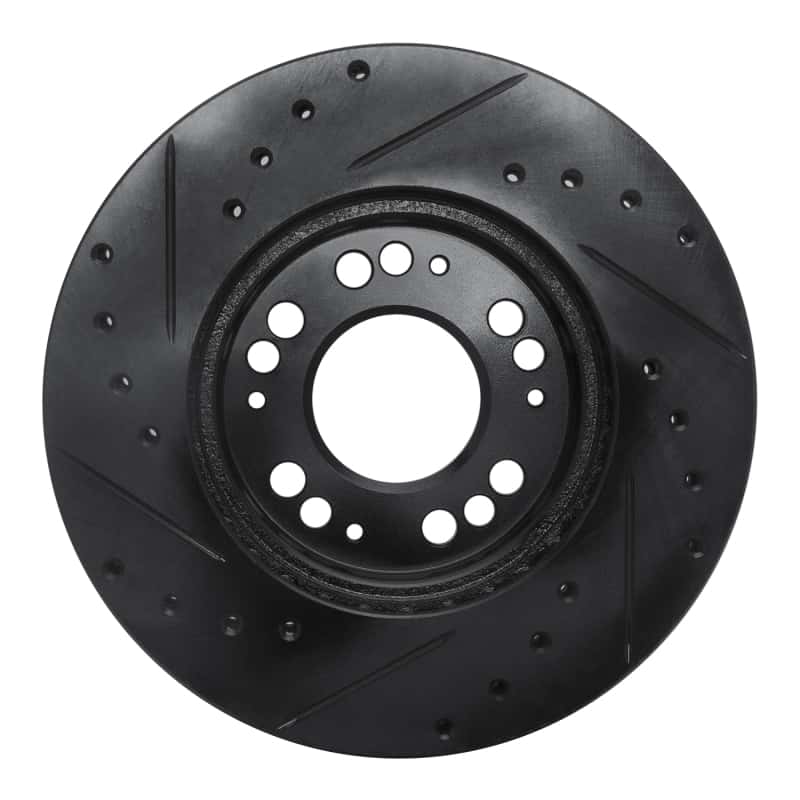 R1 Concepts — R1 91-04 Dodge STEALTH Front Right Drilled & Slotted Black Brake Rotor
R1 Brake Rotor Drill - view 5