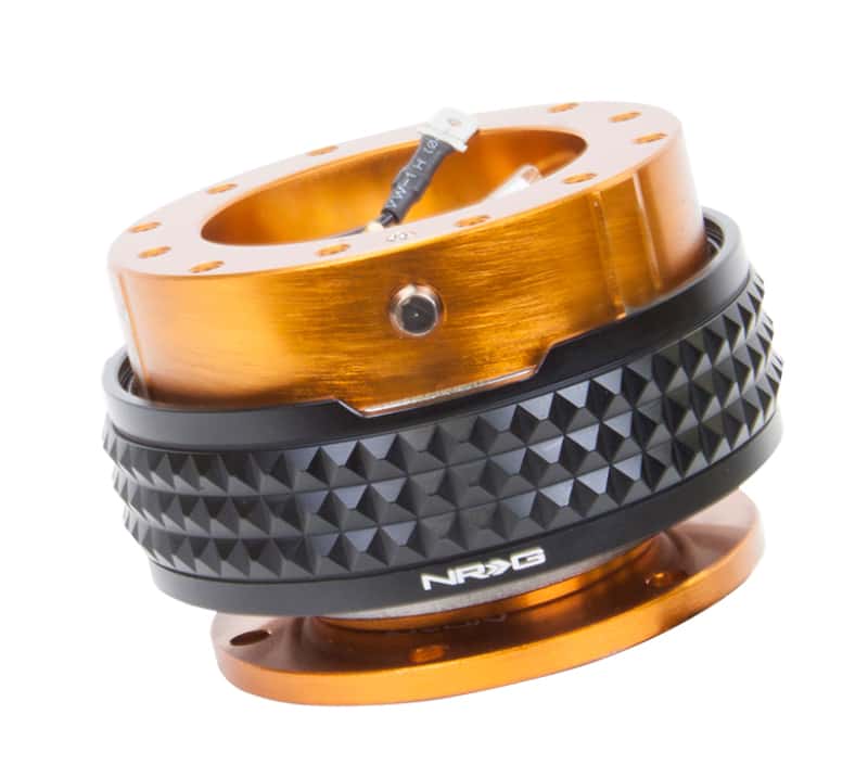 NRG — NRG Quick Release Kit - Pyramid Edition - Rose Gold Body / Black Pyramid Ring - view 1
