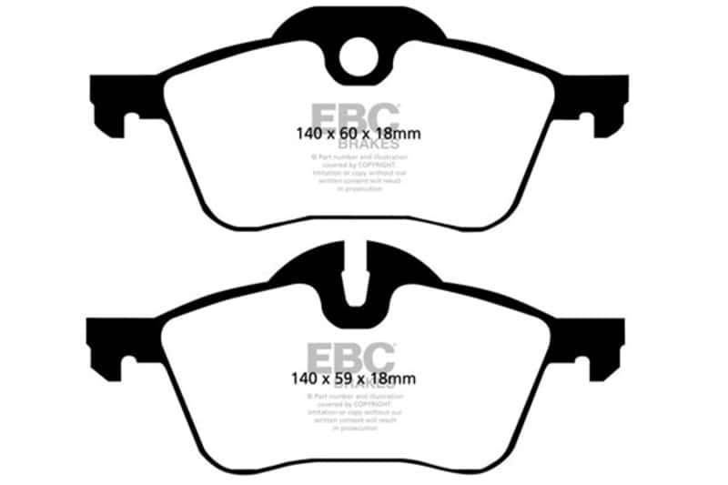 EBC — EBC 02-03 Mini Hardtop 1.6 Greenstuff Front Brake Pads
Disc Brake Pad - view 1