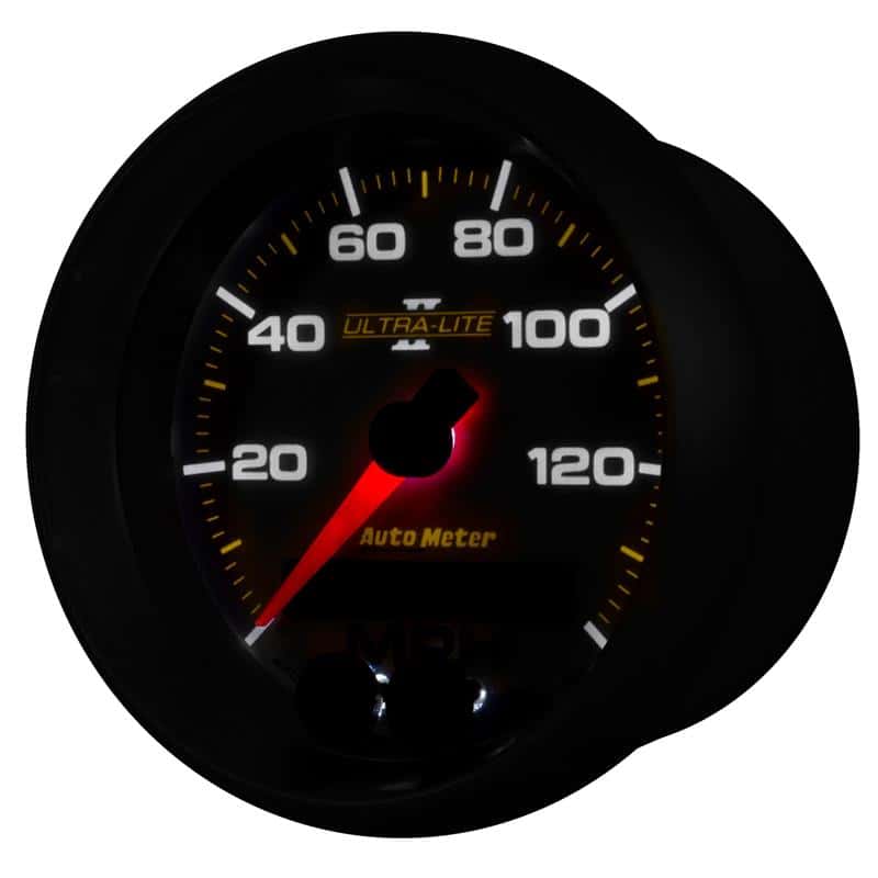 AutoMeter — Autometer Ultra-Lite II 3-3/8in 0-140MPH In-Dash Electronic GPS Programmable Speedometer
3-3/8" SPEEDO, 140 M - view 4