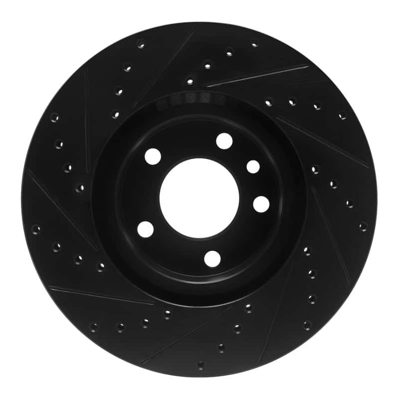 R1 Concepts — R1 97-01 Cadillac CATERA Front Right Drilled & Slotted Black Brake Rotor
R1 Brake Rotor Drill - view 5