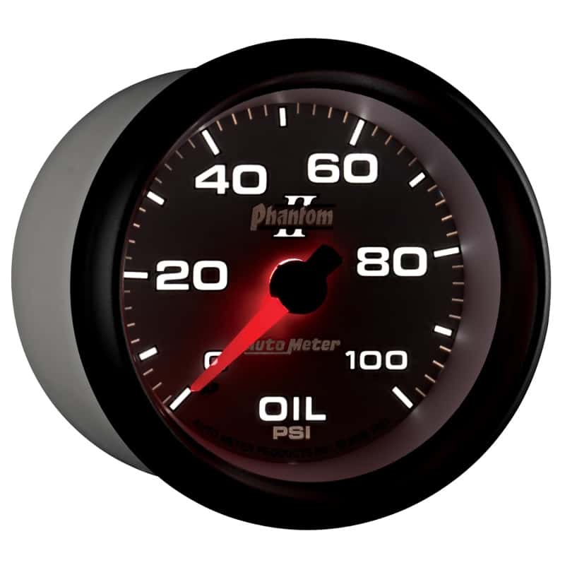 AutoMeter — Autometer Phantom II 2-5/8in 100 PSI Mechanical Oil Pressure Gauge
2-5/8" OIL PRESS, 0- - view 12