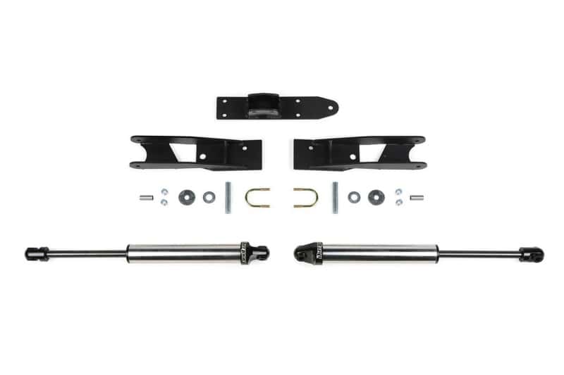 Fabtech — Fabtech 20-21 GM 2500HD/3500HD 4WD Dual HD Dirt Logic Steering Stabilizer
Steering Damper Kit - view 2