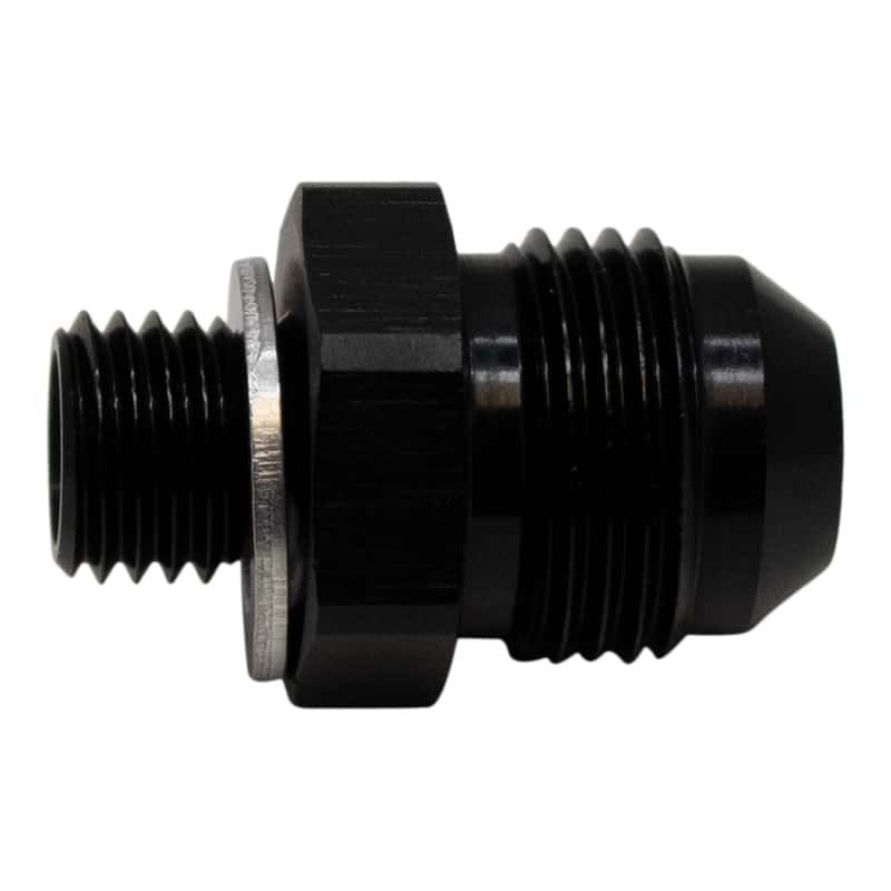 DeatschWerks — DeatschWerks 8AN Male Flare to M12 X 1.5 Male Metric Adapter (Incl Washer) - Anodized Matte Black
Lines & Fittings - view 1