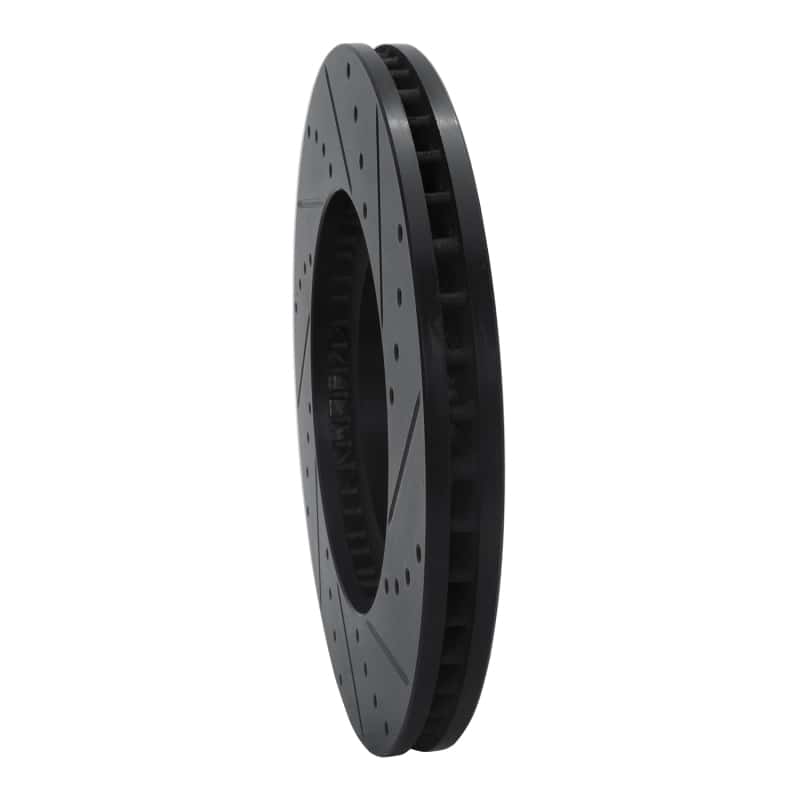 R1 Concepts — R1 03-05 Nissan Maxima Front Left Drilled & Slotted Black Brake Rotor
R1 Brake Rotor Drill - view 4