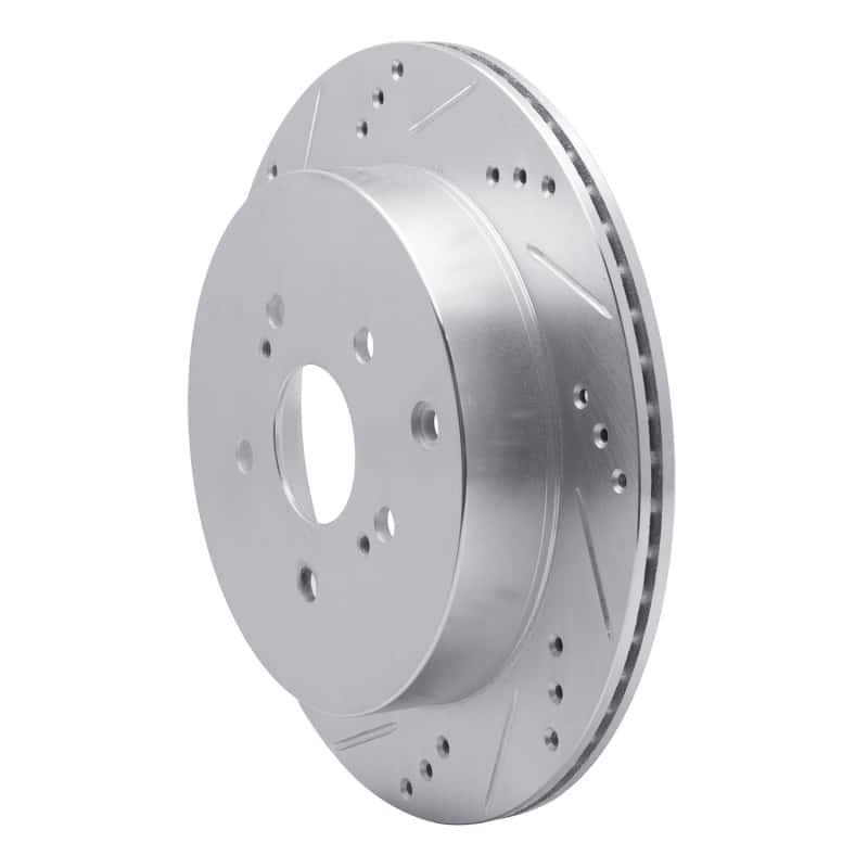 R1 Concepts — R1 09-17 Suzuki Grand Vitara Rear Left Drilled & Slotted Silver Brake Rotor
R1 Brake Rotor Drill - view 2