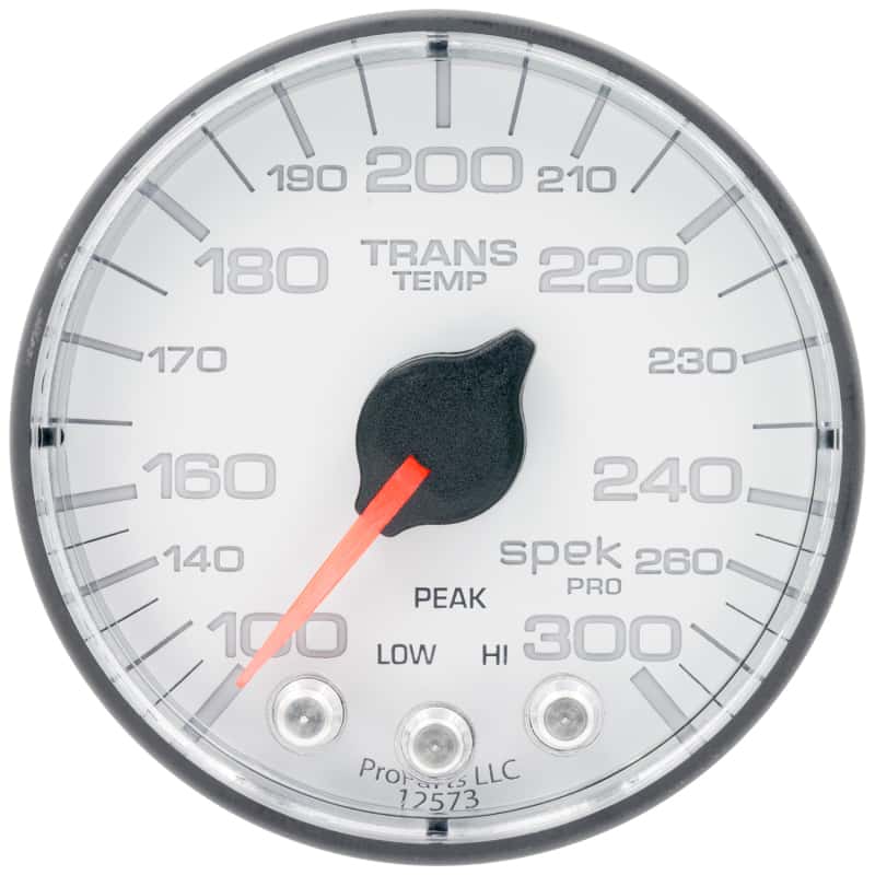 AutoMeter — Autometer Spek-Pro 2 1/16in 300 Degree F Stepper Motor W/Peak & Warn White/Black Trans Temp Gauge
GA 2" TRNST WFB SPEK - view 1