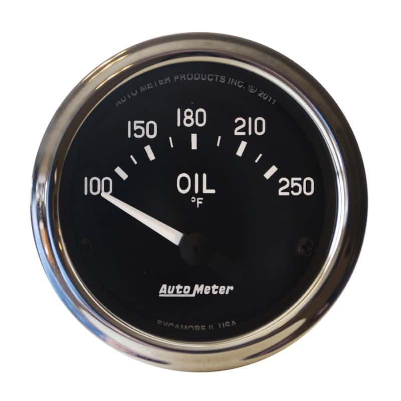 AutoMeter — Autometer Cobra 2 1/16in 100-250 Deg Electric Oil Temperature Gauge
GA 2" OILT 250F CBRA - view 1