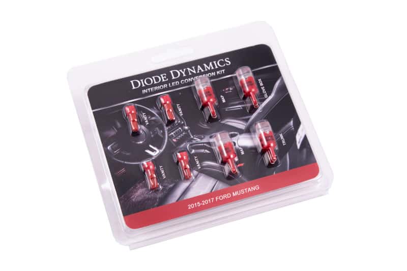 Diode Dynamics — Diode Dynamics Mustang Interior Light Kit 15-17 Mustang Stage 2 - Red - view 1