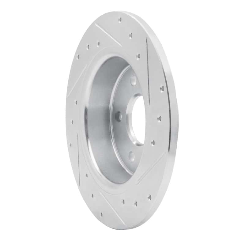 R1 Concepts — R1 1984-1987 Pontiac Fiero Rear Left Drilled & Slotted Silver Brake Rotor
R1 Brake Rotor Drill - view 4