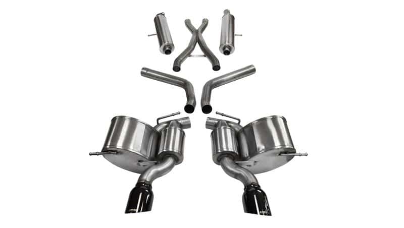CORSA Performance — Corsa 2012-2013 Jeep Grand Cherokee 6.4L V8 Black Sport Cat-Back Exhaust
Exhaust - view 2