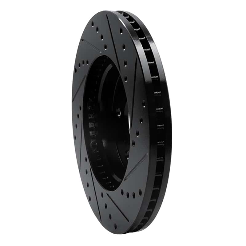 R1 Concepts — R1 02-15 Lexus ES300 Front Left Drilled & Slotted Black Brake Rotor
R1 Brake Rotor Drill - view 4