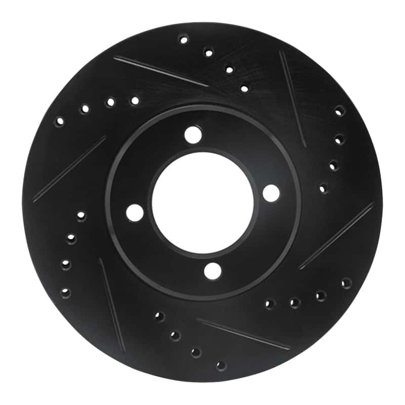 R1 Concepts — R1 84-87 Toyota Corolla (US/Canada) Front Right Drilled & Slotted Black Brake Rotor
R1 Brake Rotor Drill - view 1