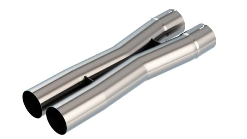 Borla — Borla 2.75in Universal X-Pipe 3.66in Inlet Centerline 4.05in Outlet Centerline 26.98in OAL - view 1