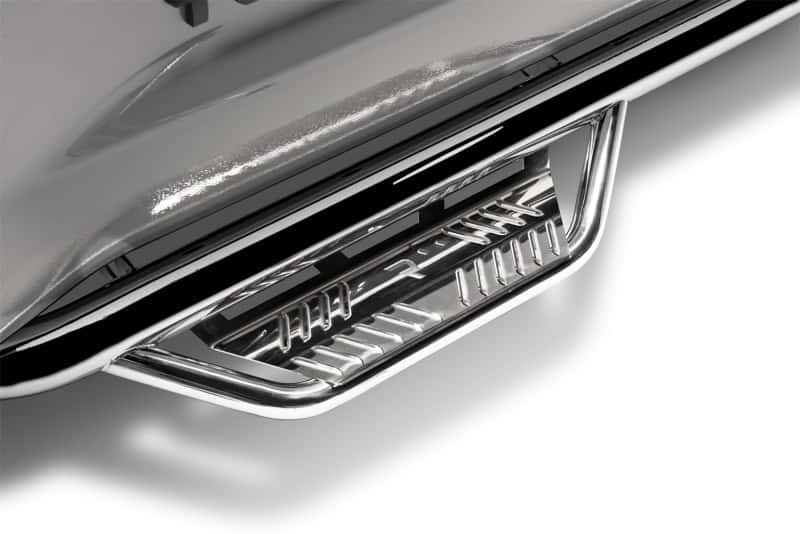 N-Fab — N-Fab Podium SS 2019 Chevy/GMC 1500 Crew Cab - Cab Length - Polished Stainless - 3in - view 3