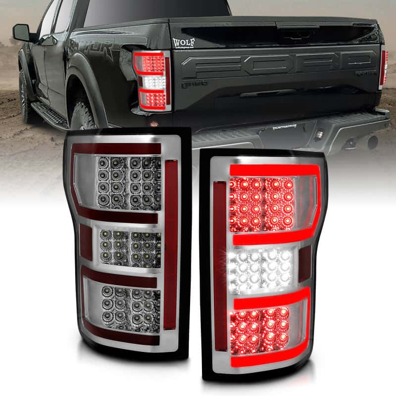 ANZO — ANZO 18-19 Ford F-150 LED Taillights Chrome
Tail Light Set
LED Taillights - view 1