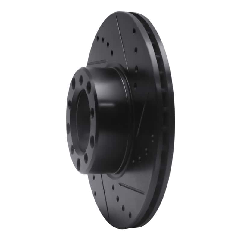 R1 Concepts — R1 72-80 Mercedes-Benz 280SEL Front Right Drilled & Slotted Black Brake Rotor
R1 Brake Rotor Drill - view 2