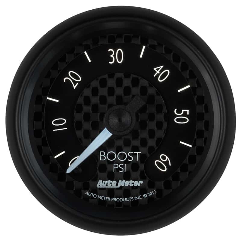 AutoMeter — Autometer GT Series 52mm Mechanical 0-60 psi Boost Gauge
2-1/16" BOOST, 0-60 - view 9