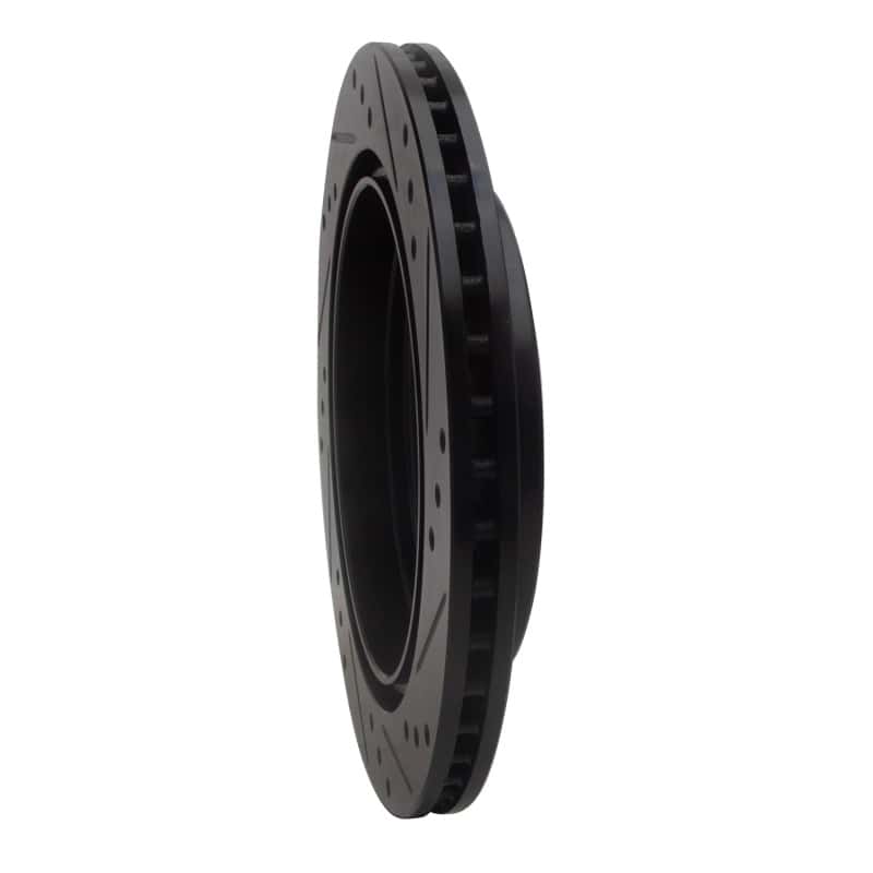 R1 Concepts — R1 08-19 Cadillac CTS Rear Left Drilled & Slotted Black Brake Rotor
R1 Brake Rotor Drill - view 4
