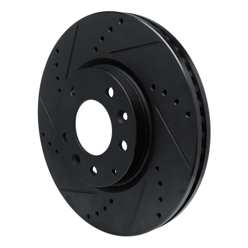 R1 Concepts — R1 07-12 Mazda CX-7 Front Left Drilled & Slotted Black Brake Rotor
R1 Brake Rotor Drill - view 2