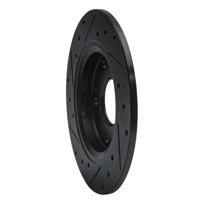 R1 Concepts — R1 11-15 Honda CR-Z Rear Right Drilled & Slotted Black Brake Rotor
R1 Brake Rotor Drill - view 4