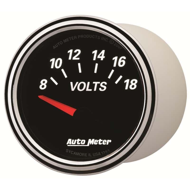 AutoMeter — Autometer Designer Black II 52mm 18V Voltmeter Gauge
GA 2" VOLT 18V DBII - view 8