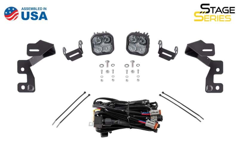 Diode Dynamics — Diode Dynamics 2021 Ford Bronco Sport Stage Series 2in LED Ditch Light Kit - Sport Yellow Combo - view 9
