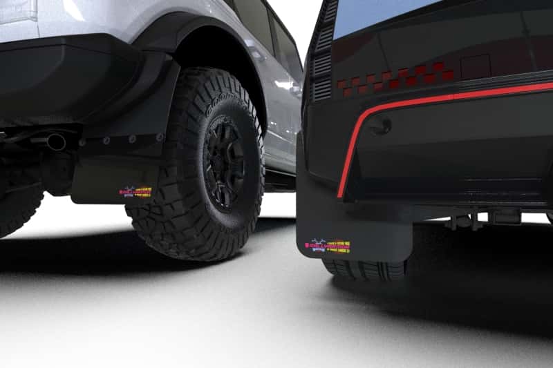 Rally Armor — Rally Armor 21-25 Ford Bronco RR-PL Rock Rail-Plastic Rear Bumper BCE Logo - view 5