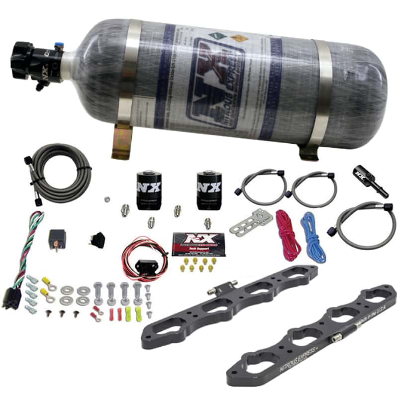 Nitrous Express — Nitrous Express 2018+ Ford 5.0L Coyote Wet Direct Port Plate System (w/12lb Bottle)
Injection System Kit
N2OSys - view 1