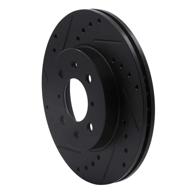 R1 Concepts — R1 90-17 Acura EL Front Left Drilled & Slotted Black Brake Rotor
R1 Brake Rotor Drill - view 2